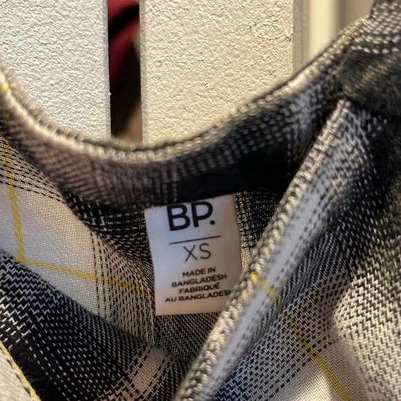 Nordstrom BP Flannel Plaid Long Sleeve Dress, NWT - Picture 4 of 6